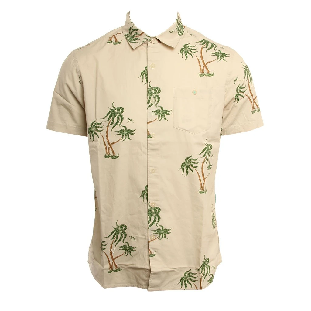 Vissla Ala Moana In Bone Woven Shirt