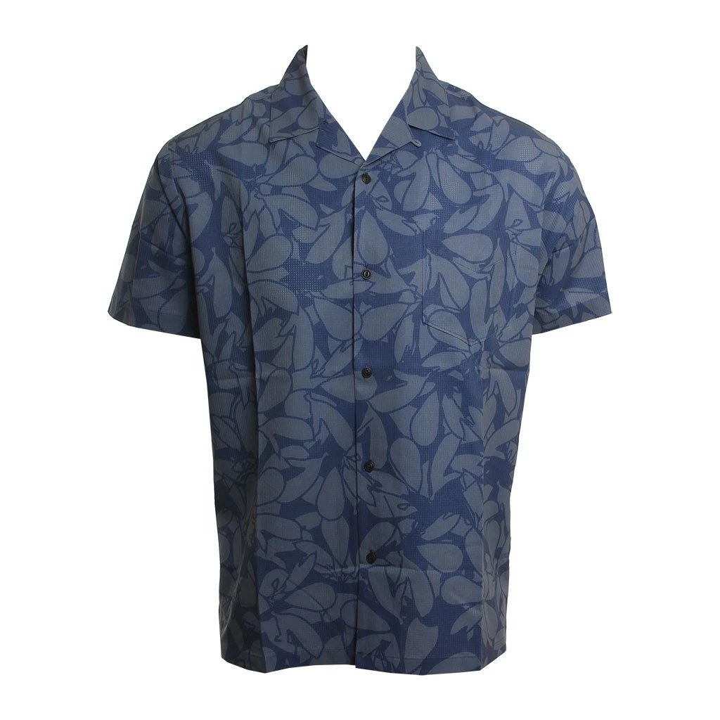 Quiksilver Floral Lake In Navy Blue Iris Floral Lake (Btl6) Woven Shirt