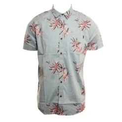 Rip Curl Party Palm In Aqua (Aqu) Woven Shirt