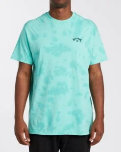 Billabong Arch Wave Tie Dye In Light Aqua (Laq) Shirt