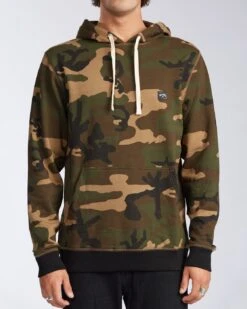 Billabong All Day Pullover Hoodie In Camo (Cmm) Sweatshirt