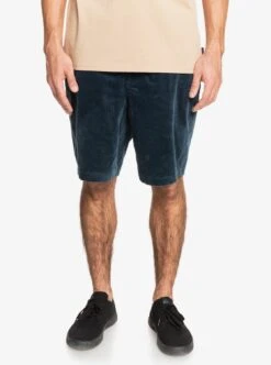 Quiksilver Secret Corduroy In Midnight Navy Blue (Bsl0) Shorts