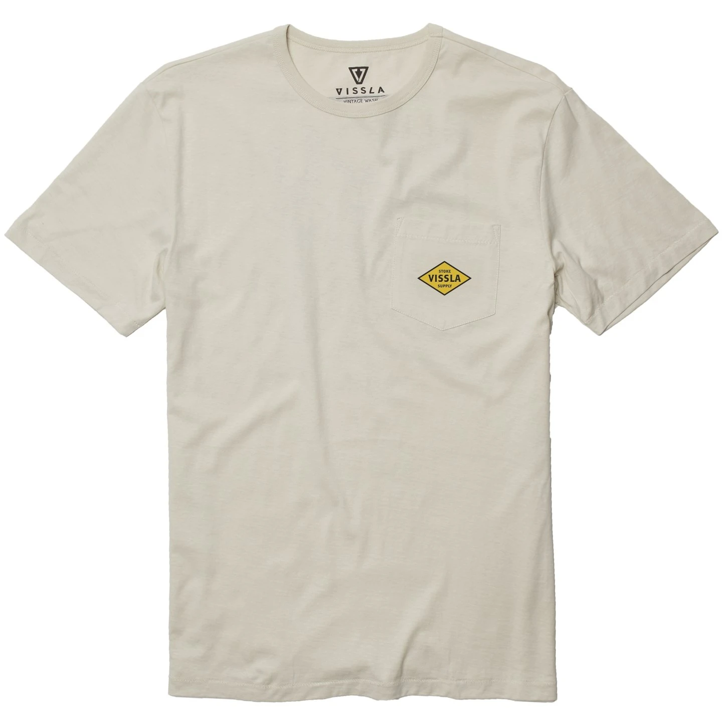 Vissla Barnstorm Pocket Tee Shirt In Bone (Bon)