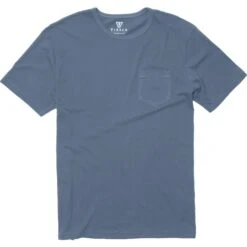 Vissla Vintage Organic Pocket Tee Shirt In Slate (Slt)