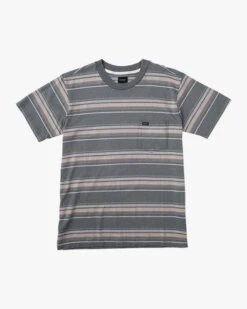 RVCA Bez Stripe In Green Shirt