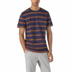 Vans Chaparral Stripe In Dress Blues (Lkz) Shirt