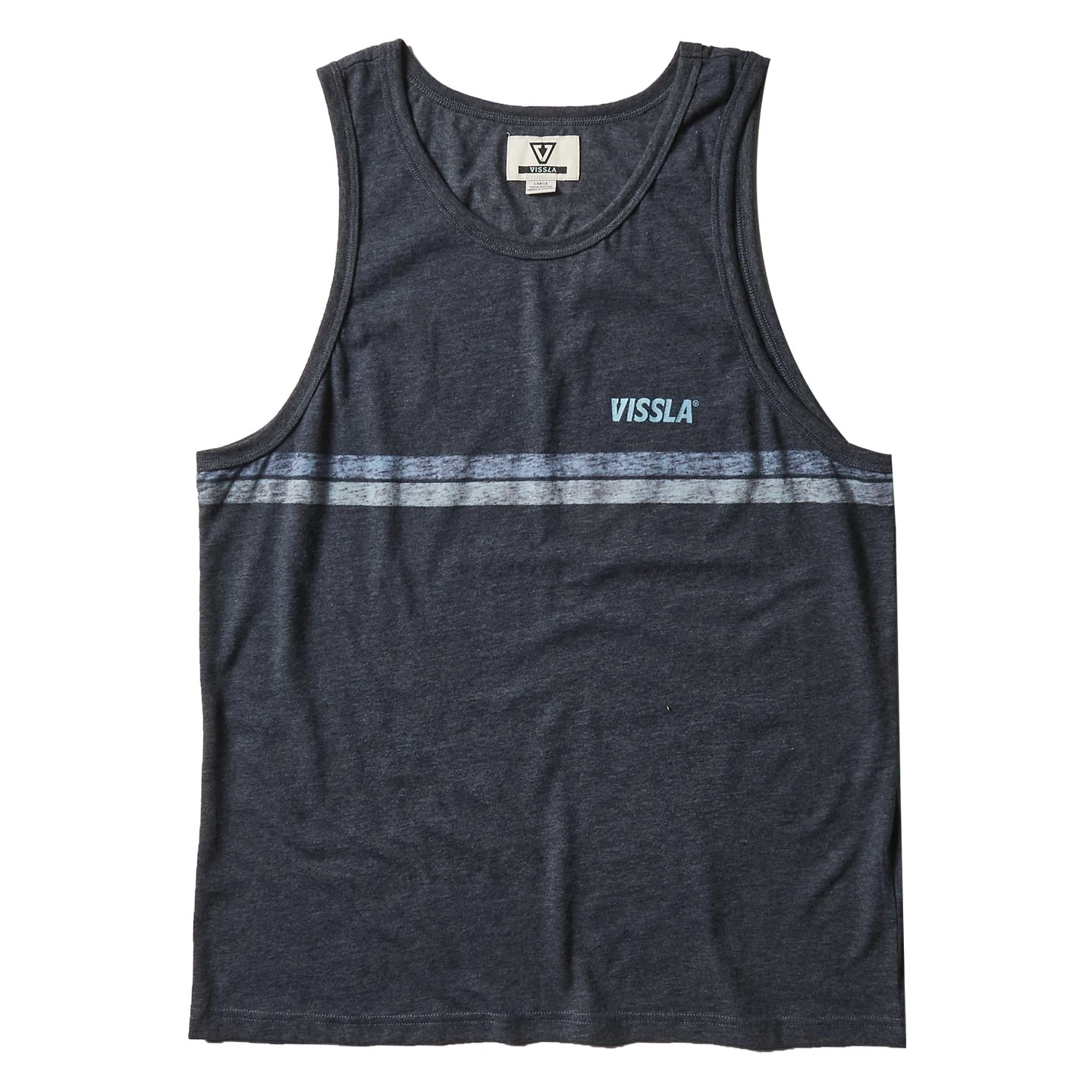 Vissla El Sporto In Dark Navy Blue Heather Tank Top